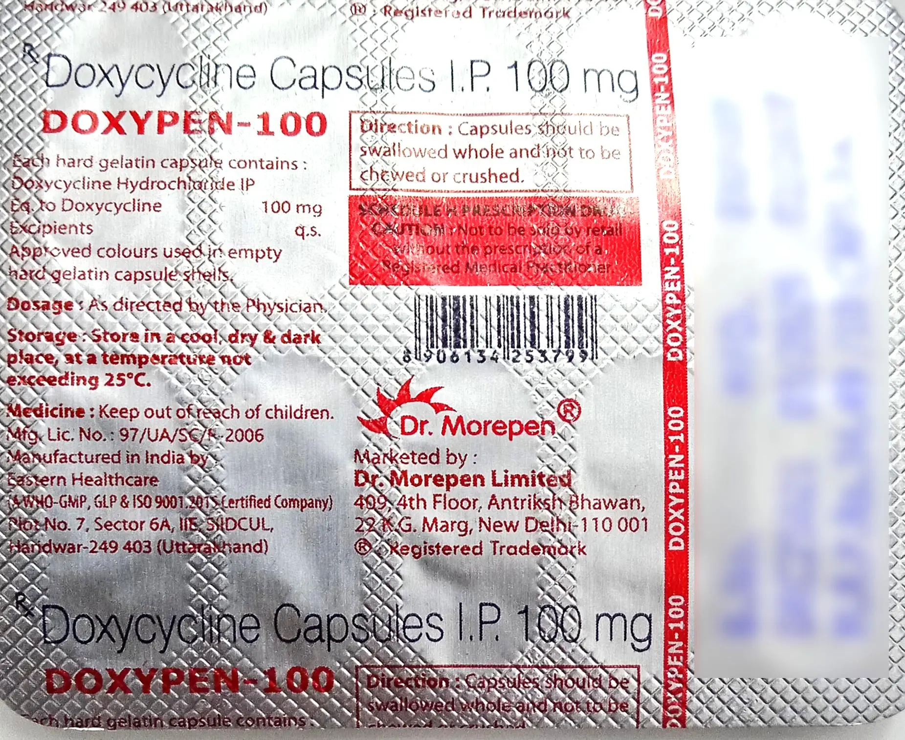 Doxypen 100mg Capsule