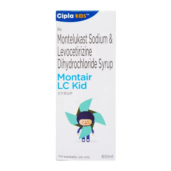 Montair LC Kid Syrup (Levocetirizine 2.5mg + Montelukast 4mg)/5ml