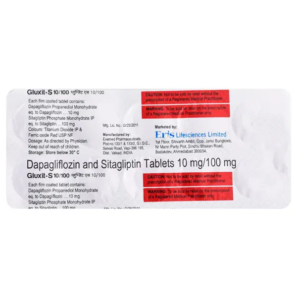 Gluxit S 10/100mg Tablet 10s