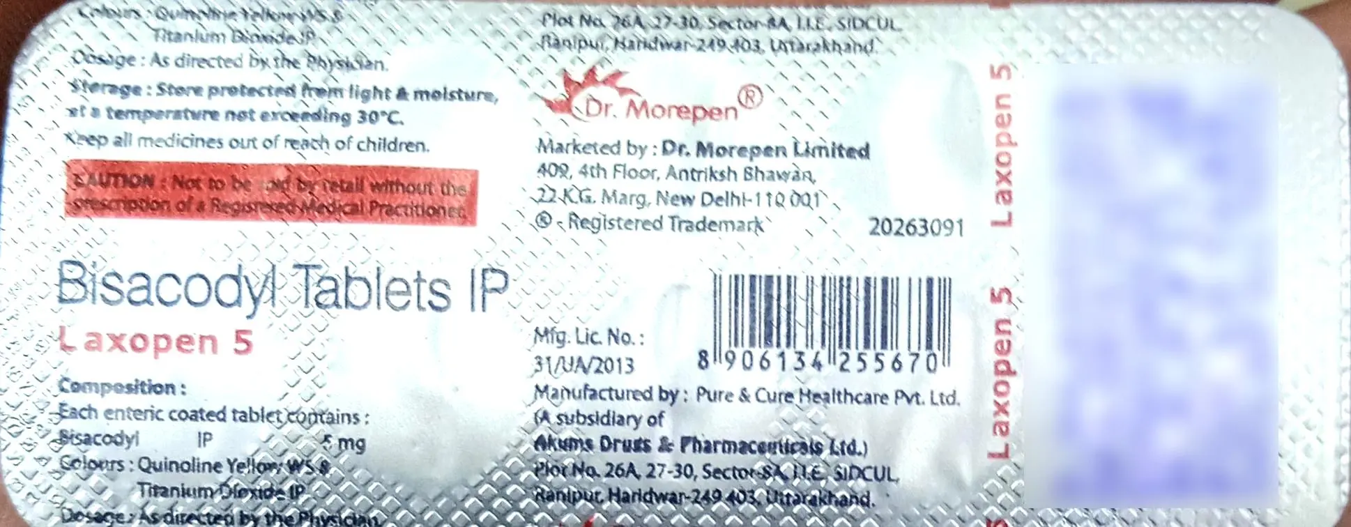 Laxopen 5 Tablets