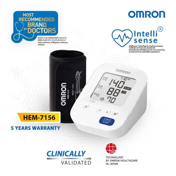 Omron Hem 7156 BP Monitor 1s