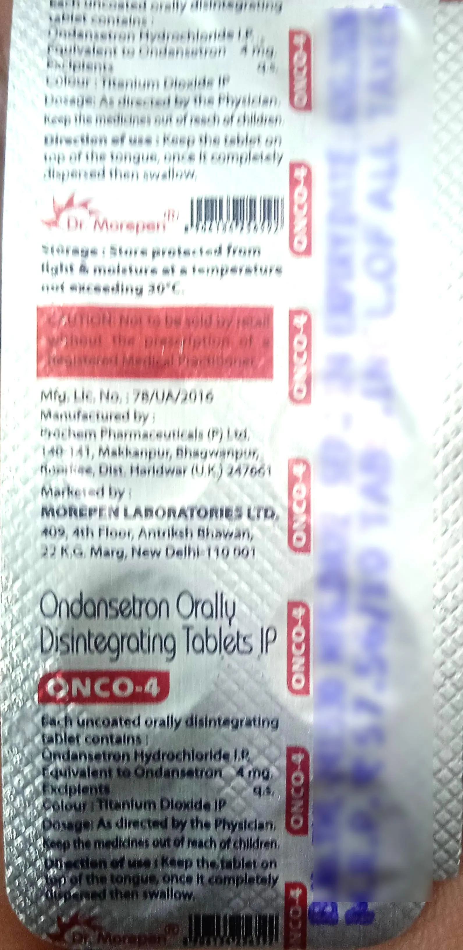 Onco 4 Tablet