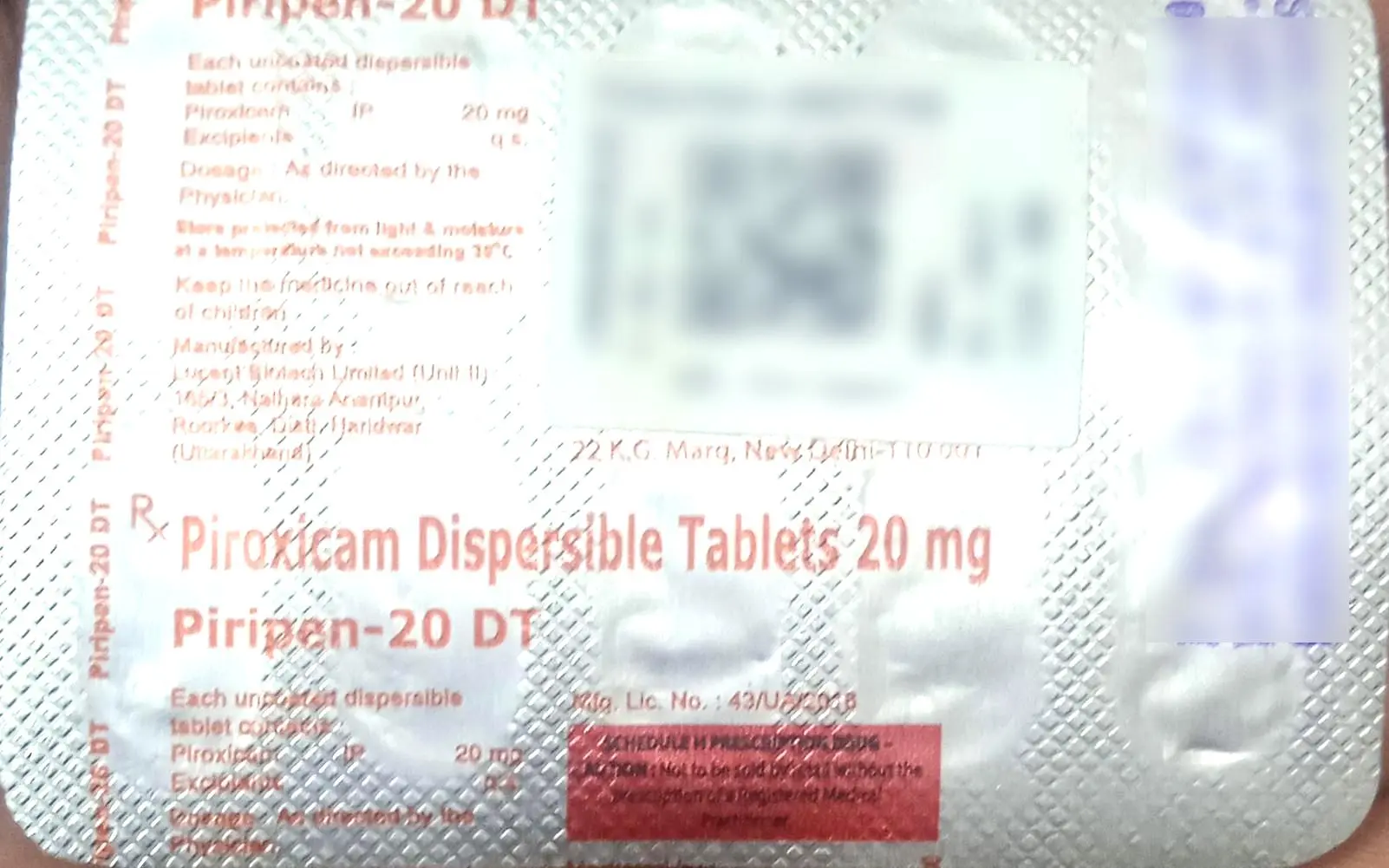 Piripen 20 DT Tablet