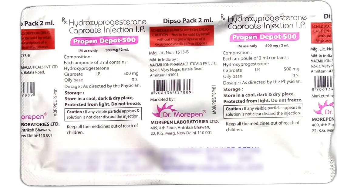 Propen Depot 500 Injection 2ml