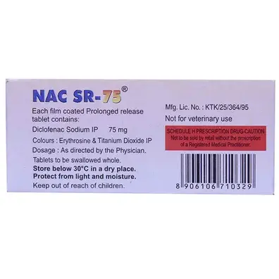 Nac SR 75mg Tablet 10s