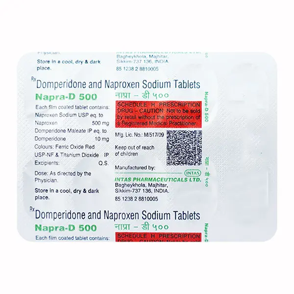 Napra D 500mg Tablet