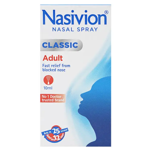 Nasivion Classic Nasal Spray Adult 10ml