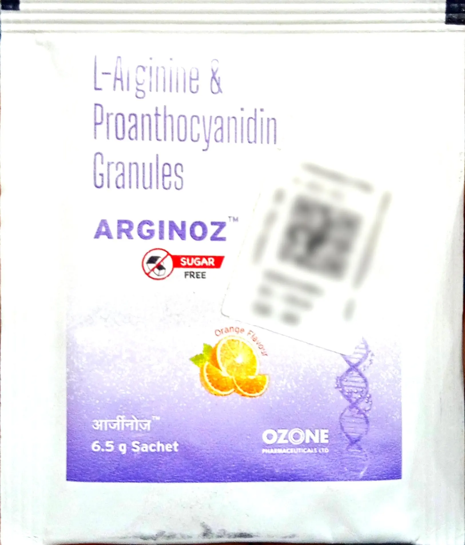 Arginoz Orange Flavour S/f Granules Sachet 6.5g