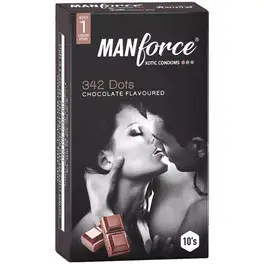 Manforce 342 Dots Xotic Chocolate Flavour Condoms