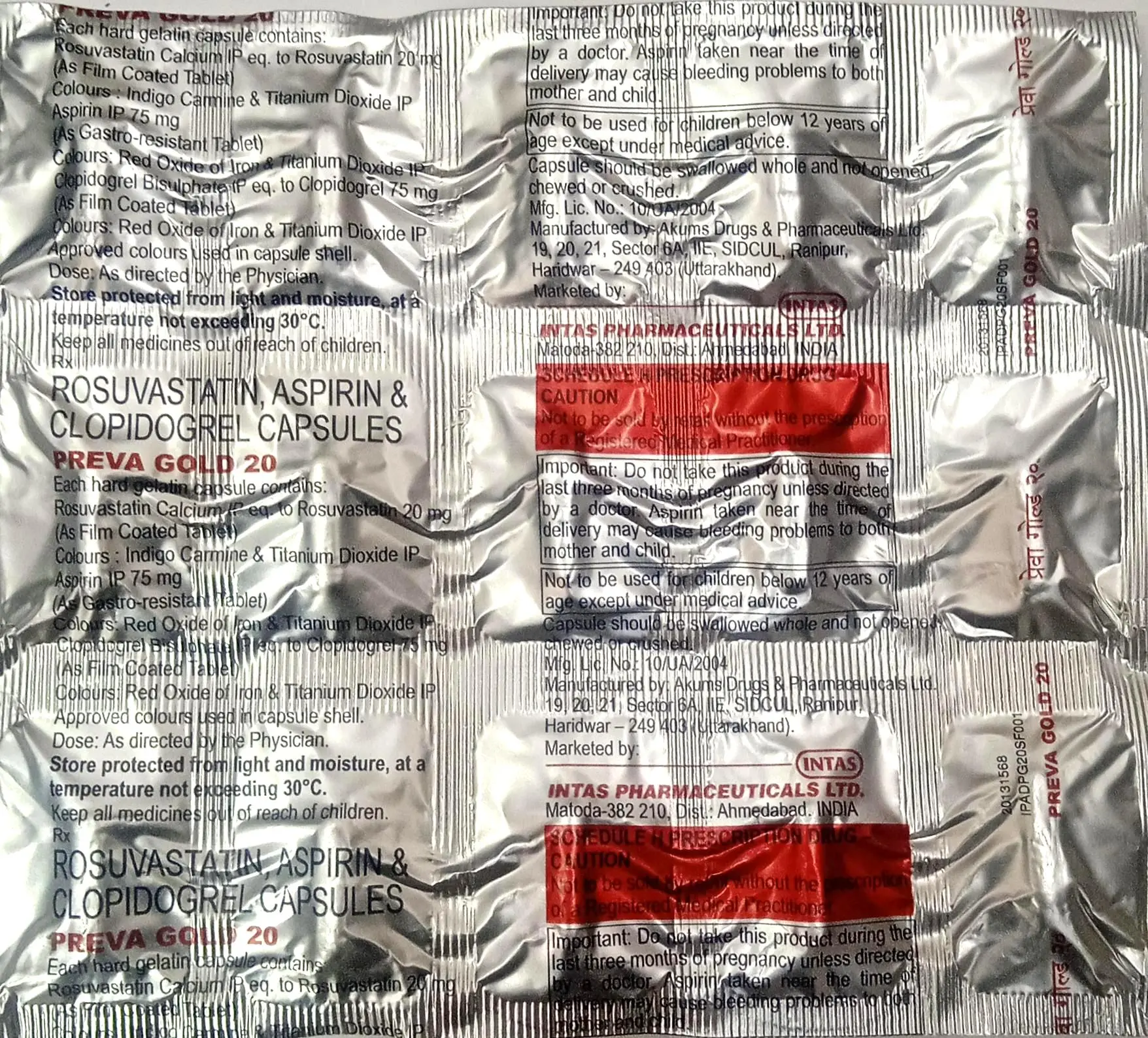 Preva Gold 20mg Capsule
