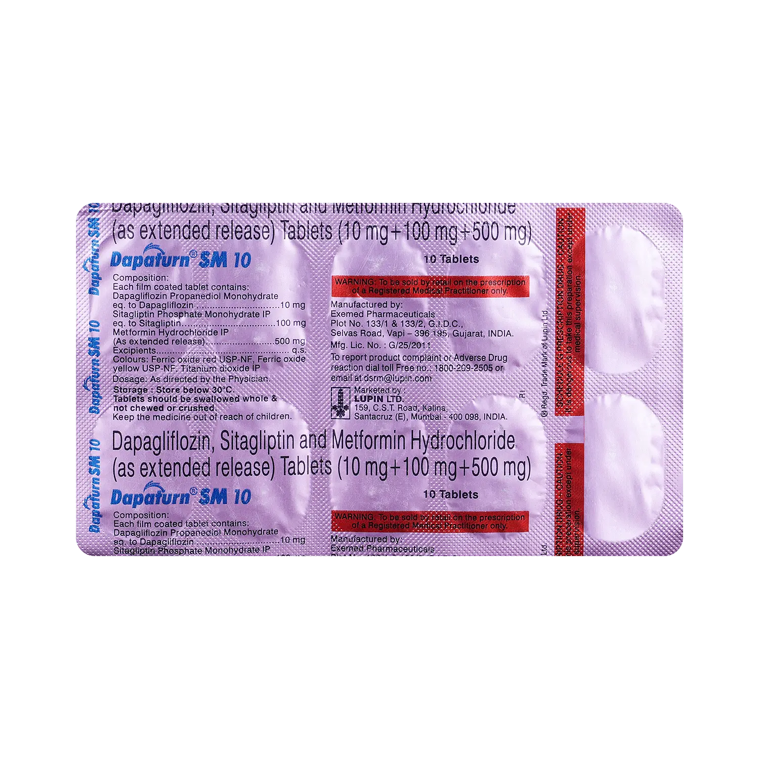 Dapaturn SM 10mg Tablet
