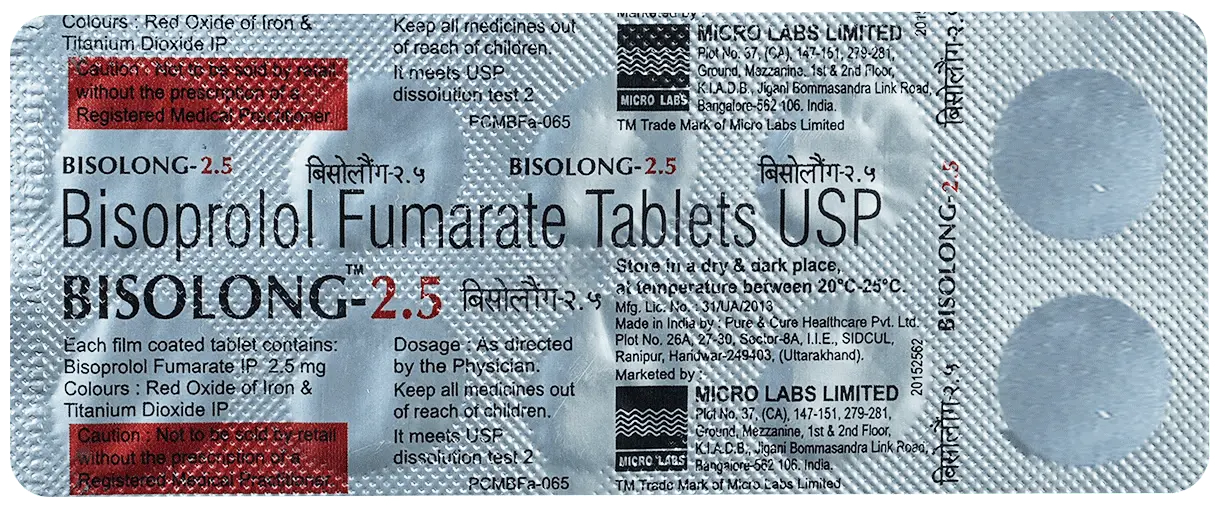 Bisolong Tablet 2.5mg 10s