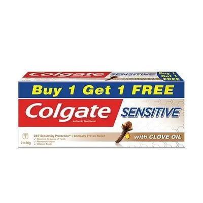 Colgate Toothpaste Sensitive With Clove Oil 2X80Gm