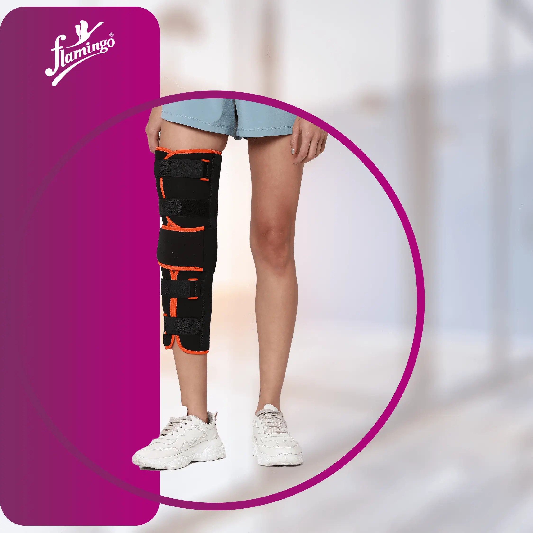 Flamingo Knee Brace Long M 1s