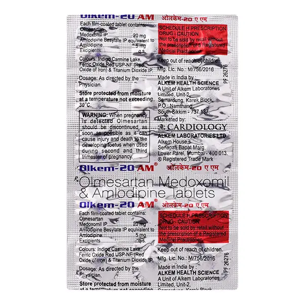 Olkem AM 20mg Tablet 15s