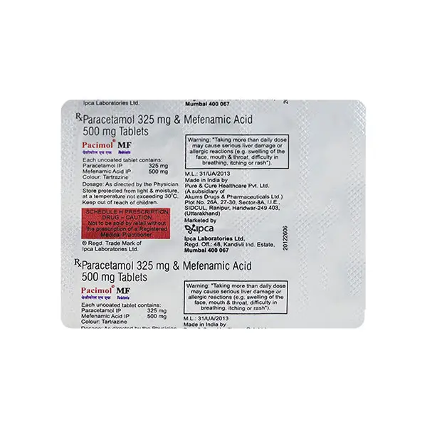 Pacimol MF Tablet 10s
