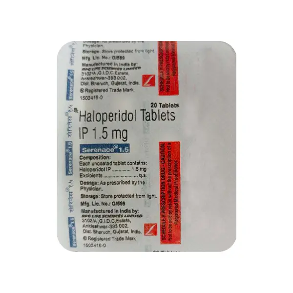 Serenace 1.5mg Tablet 20s