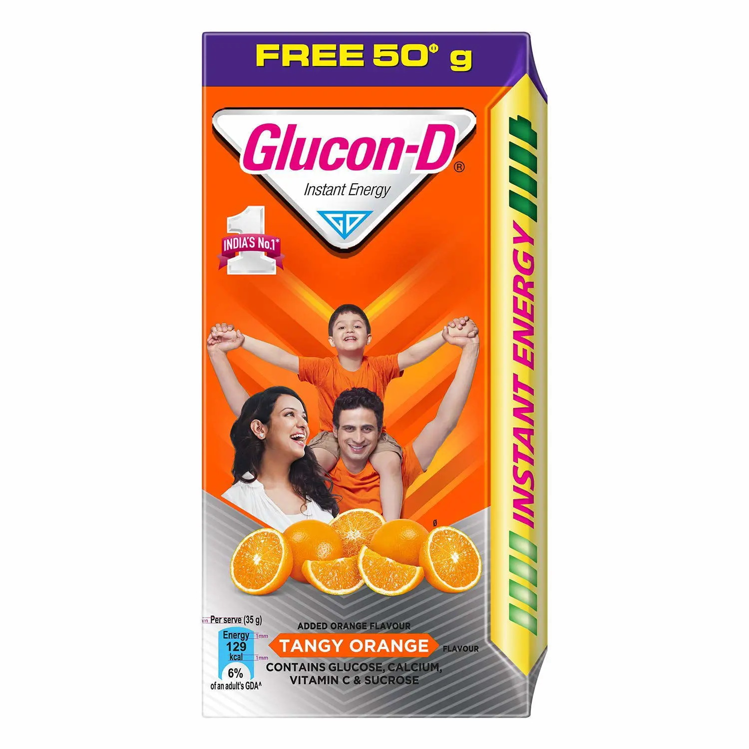 Glucon D Tangy Orange Orange Refil 125gm