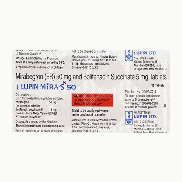 Lupin Mira S 50mg Tablet 10s