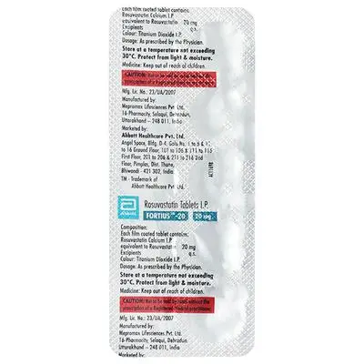 Fortius Tablet 20 Mg 10S