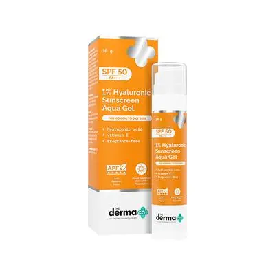 The Derma Co 1% Hyaluronic Spf 50 Sunscreen Aqua Gel 80 Gm