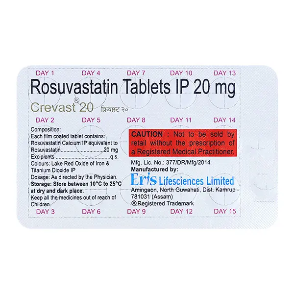 Crevast 20mg Tablet 15s