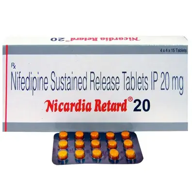 NIcardIA Retard 20 Tablet SR 30S