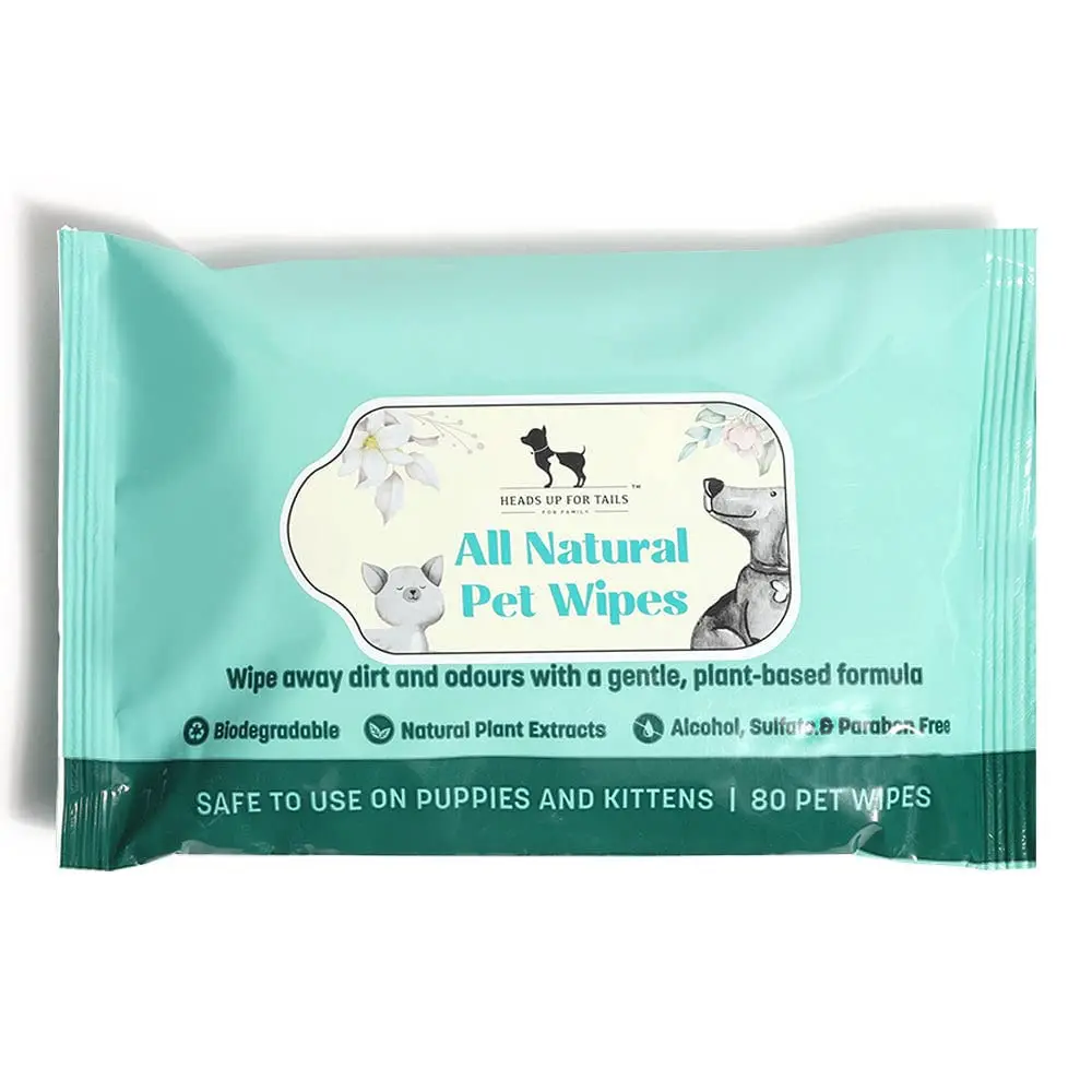 HUFT All Natural Pet Wipes Pack Of 80