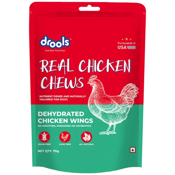 HUFT Natural Chews Dehydrated Chicken Wings Dog Treats 70 gm