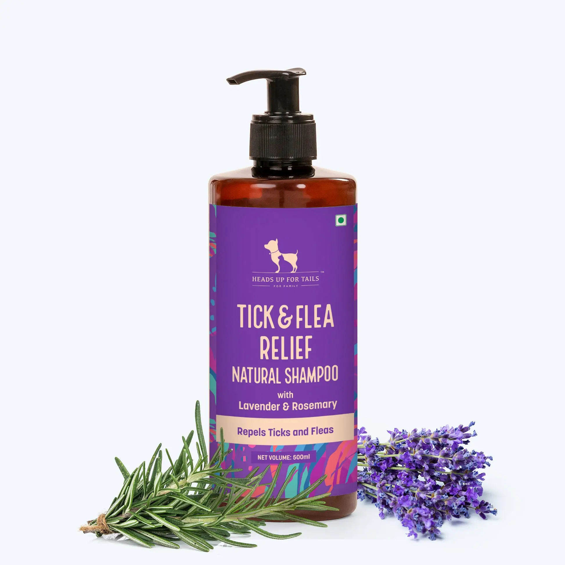 HUFT Natural Flea & Tick Relief Dog Shampoo Lavender & Rosemary 200 ml