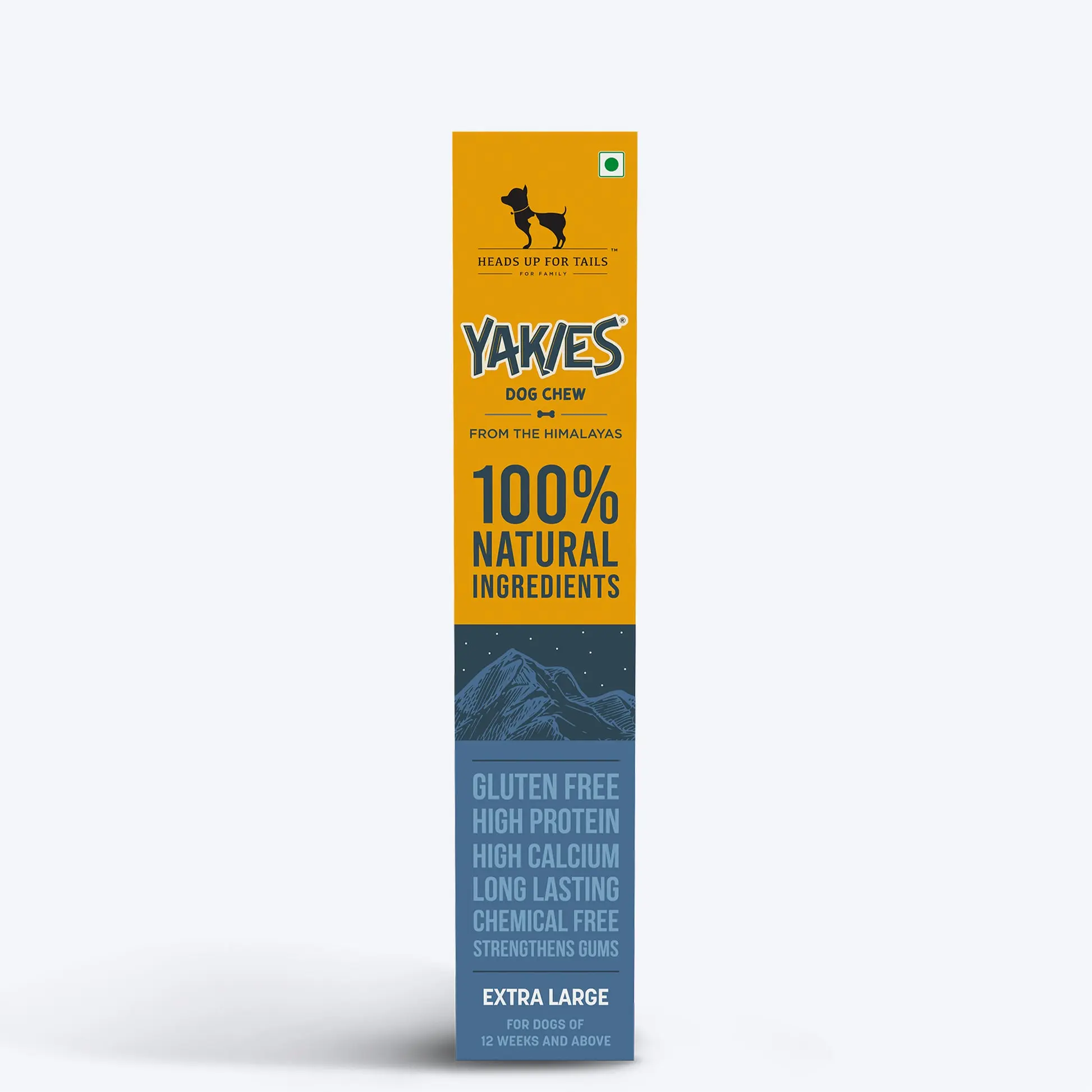 HUFT Yakies 100% Natural & Vegetarian Gluten Free Chew Bone For Dogs 110 gm XL