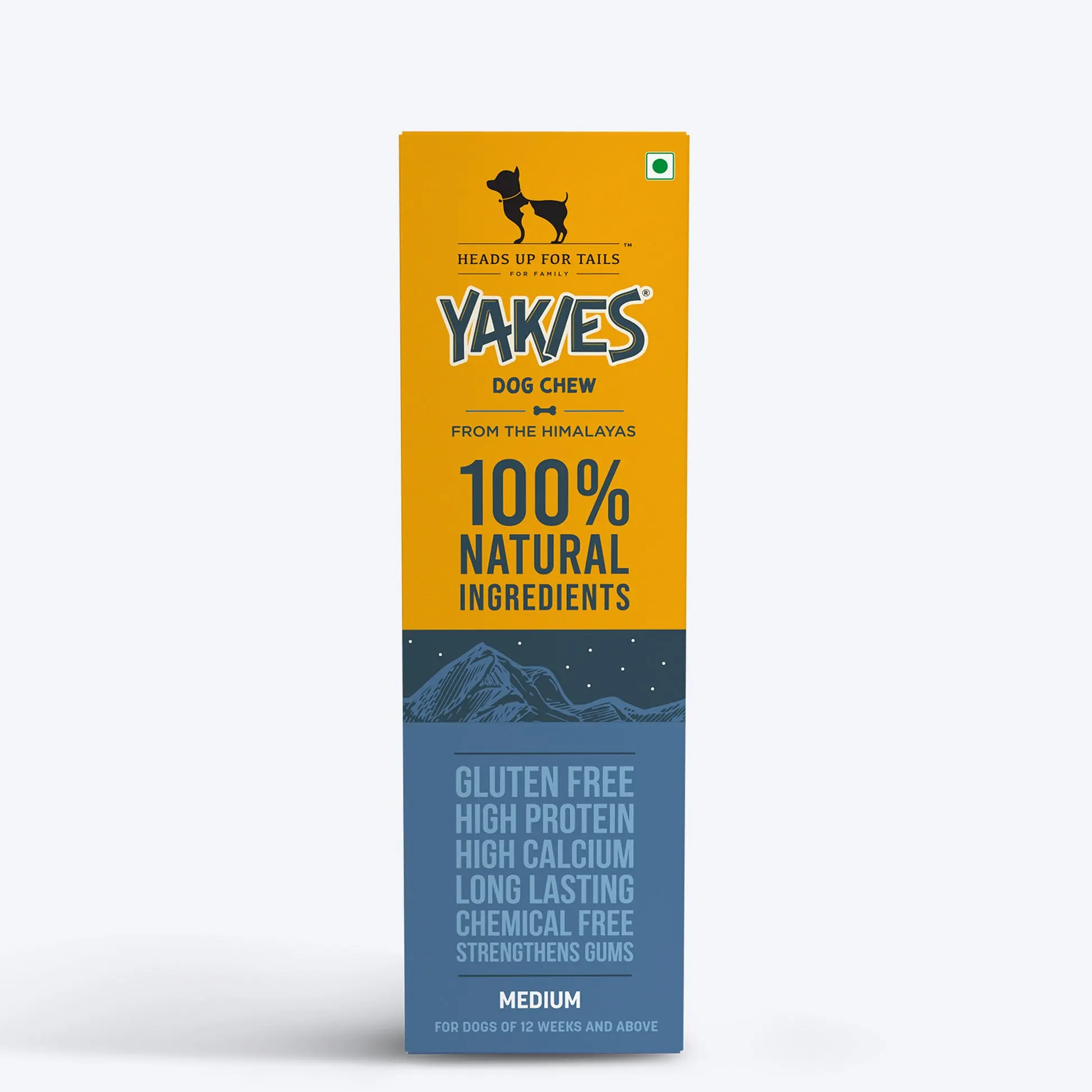 HUFT Yakies 100% Natural & Vegetarian Gluten Free Chew Bone For Dogs 25 gm S