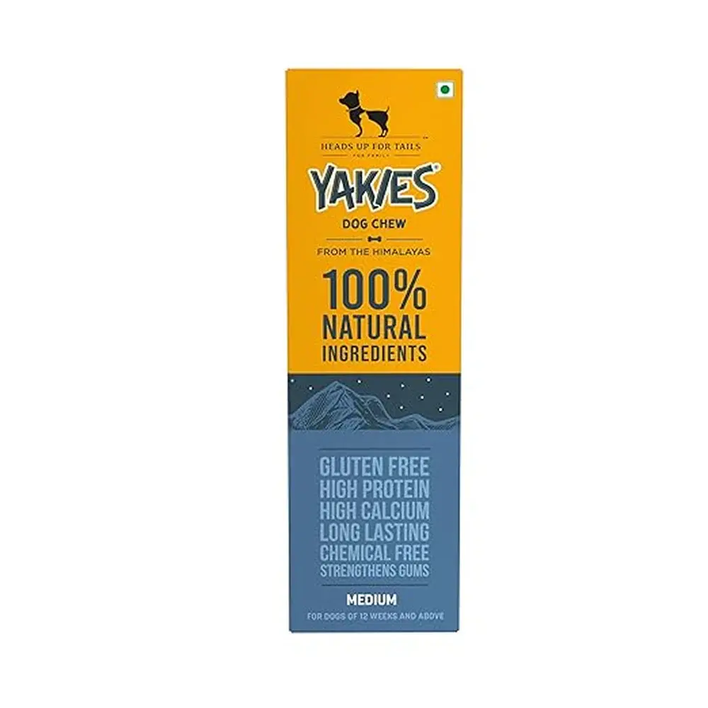 HUFT Yakies 100% Natural & Vegetarian Gluten Free Chew Bone For Dogs 60 gm M