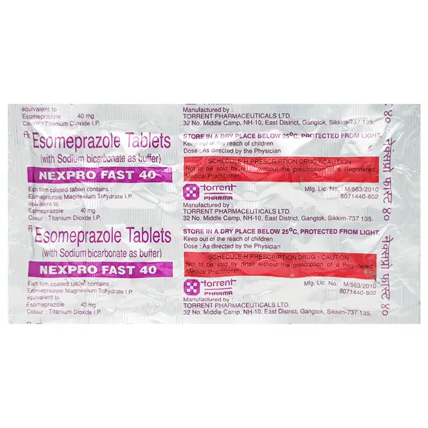Nexpro Fast Tablet 40mg 10s