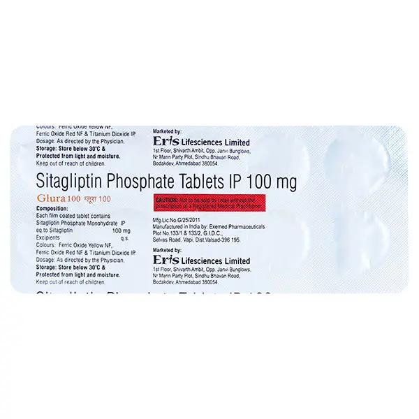 Glura 100mg Tablet 10s