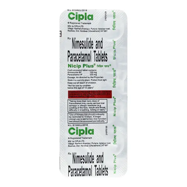 Nicip Plus Tablet 10s