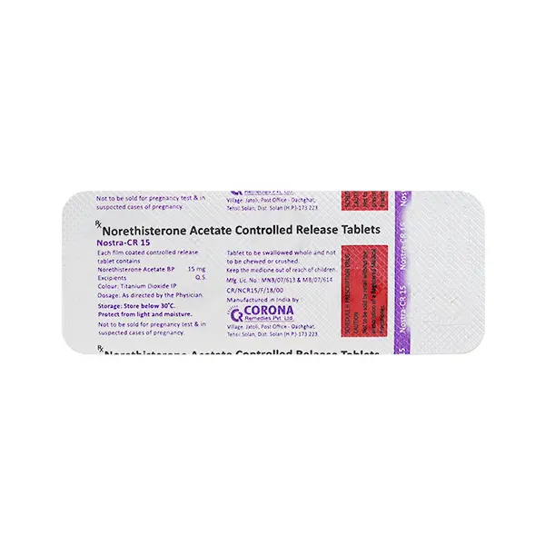 Nostra CR 15mg Tablet 5s