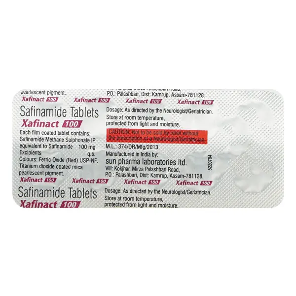 Xafinact 100mg Tablet 10s