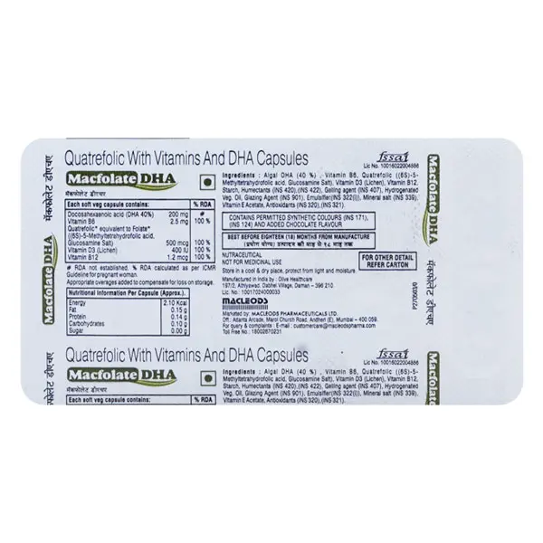 Macfolate Dha Capsule 10s