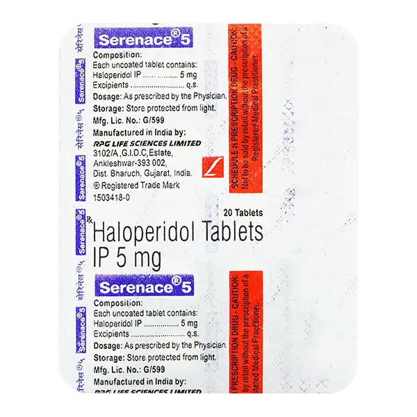 Serenace 5mg Tablet 20s
