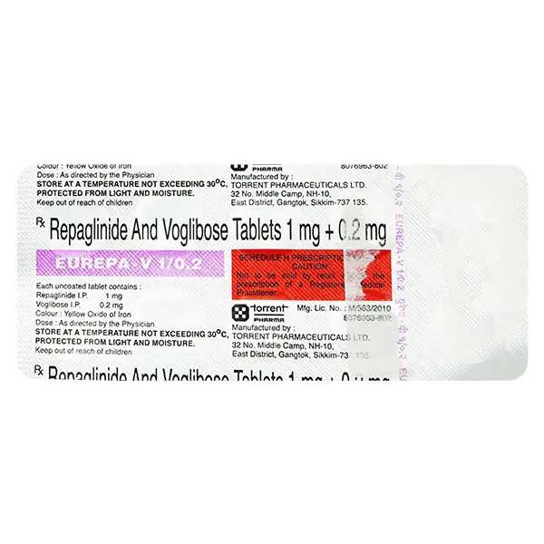 Eurepa V 1/0.2mg Tablet 10s