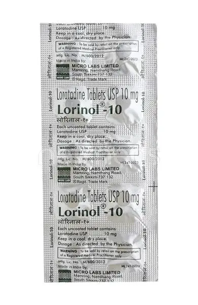 Lorinol 10mg Tablet 15s