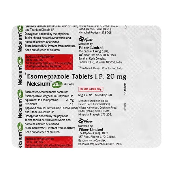 Neksium 20mg Tablet