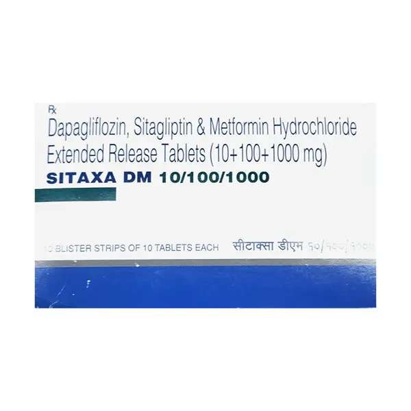 Sitaxa DM 10/100/1000mg Tablet 10s