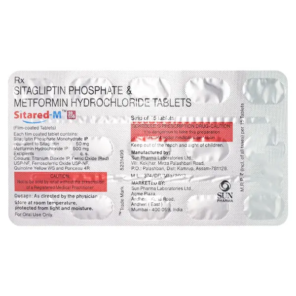 Sitared M 50/500mg Tablet 15s