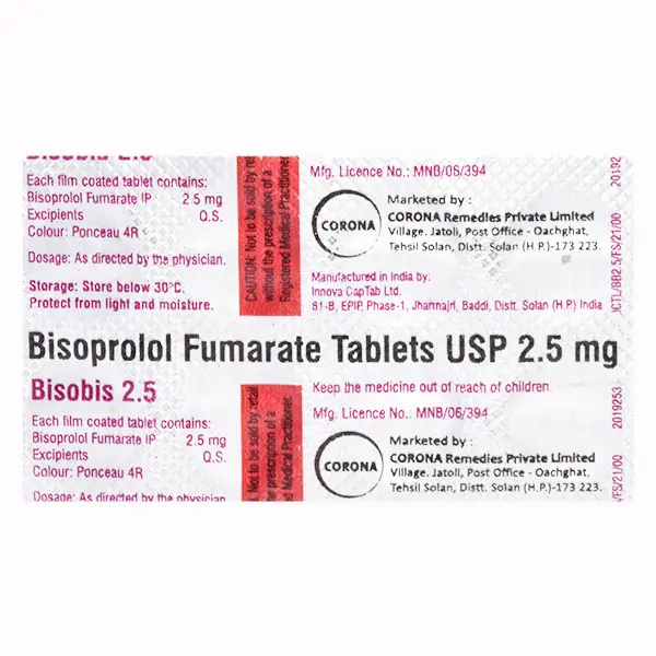 Bisobis 2.5mg Tablet 10s