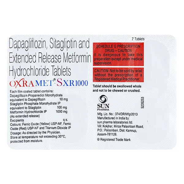 Oxramet S XR 1000mg Tablet