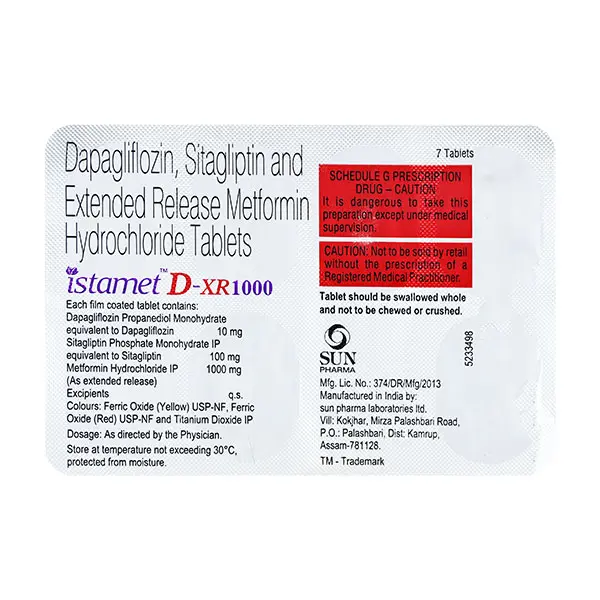 Istamet D XR 1000mg Tablet
