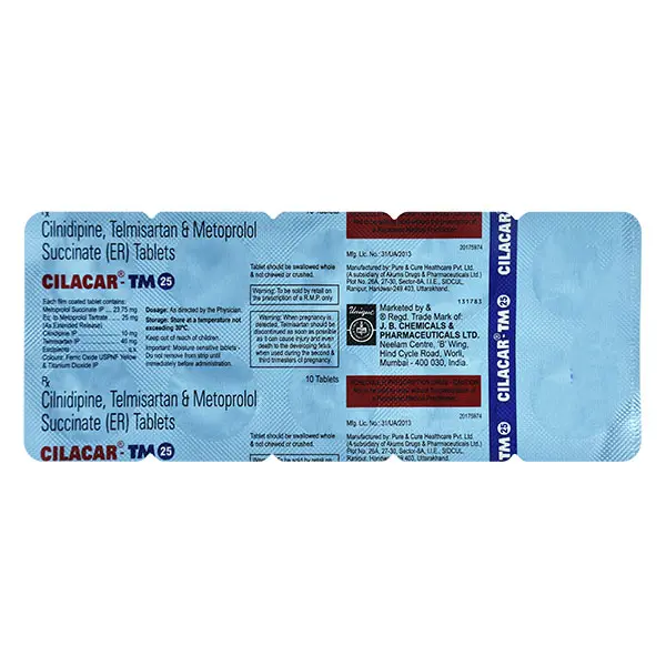 Cilacar TM 25mg Tablet 10s
