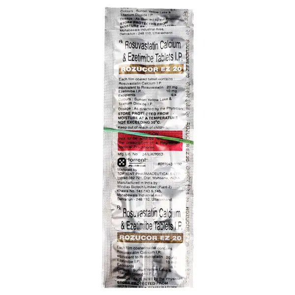 Rozucor EZ 20mg Tablet 10s